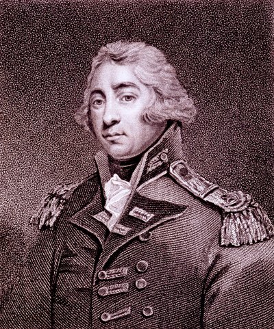Rt Hon. Thomas Graham, Baron Lynedoch, gravert av Hopwood av English School