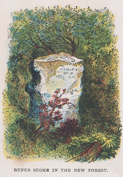 Rufus-stein i New Forest av English School