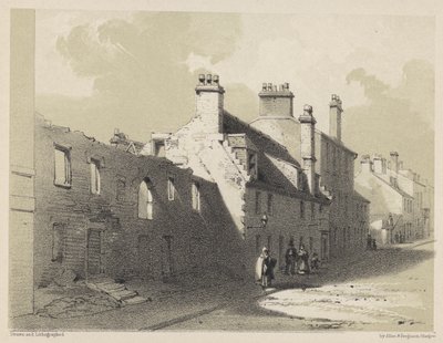 Ruined House, Rottenrow (gravering) av English School