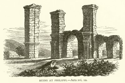 Ruinen von Philippi (Apostelgeschichte, xvi) von English School