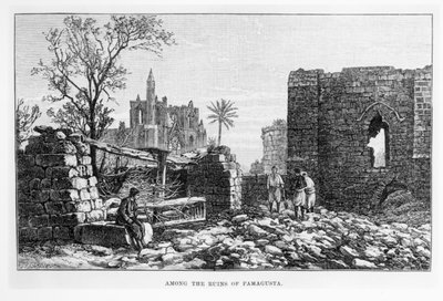 Ruinene av Famagusta, Kypros, fra In an Enchanted Island av W.H. Mallock, utgitt 1889 av English School