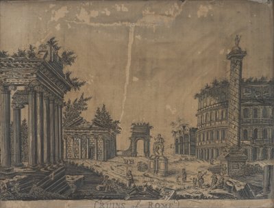 Ruinene av Roma, 1780-tallet av English School