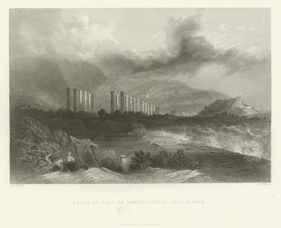 Ruinene av Soli, eller Pompeiopolis, Lilleasia, 1837 av English School
