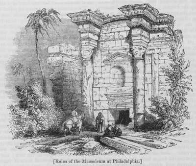 Ruinene av mausoleet i Philadelphia av English School
