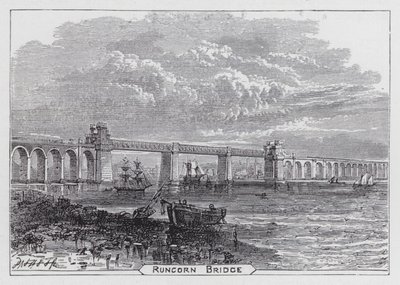 Runcorn Bridge (gravering) av English School