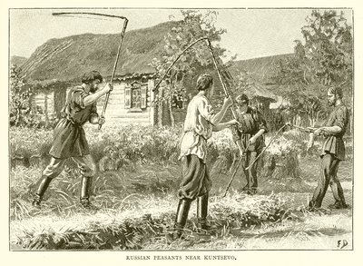 Russiske bønder nær Kuntsevo av English School