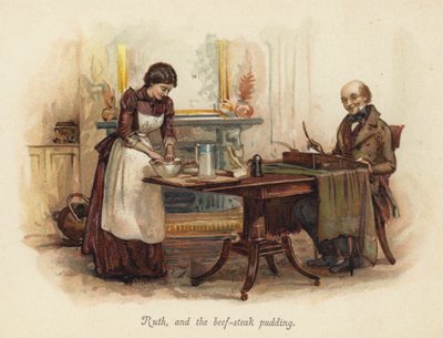 Ruth og biffpuddingen (chromolitho) av English School