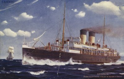 SS Scotia, kjører mellom England og Irland via Holyhead og Dublin av English School