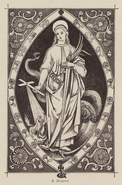 S Margaret (gravering) av English School
