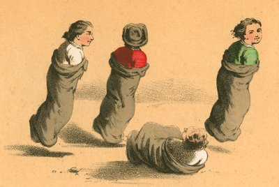 Sackhüpfen von English School