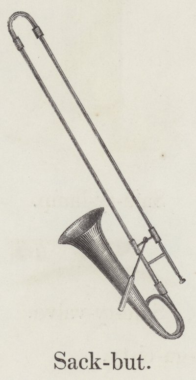 Sackbut (gravering) av English School