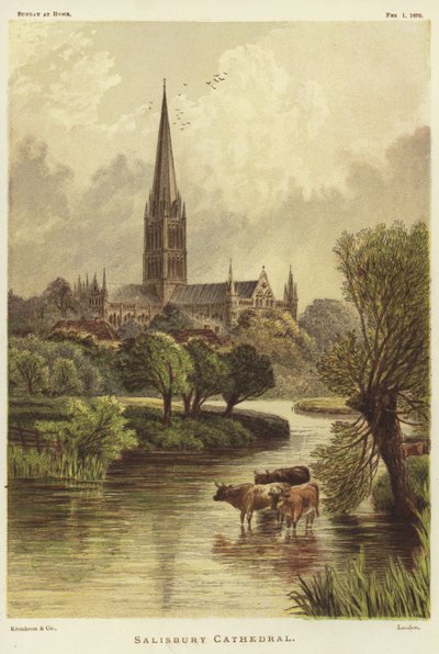 Salisbury katedral i Salisbury av English School