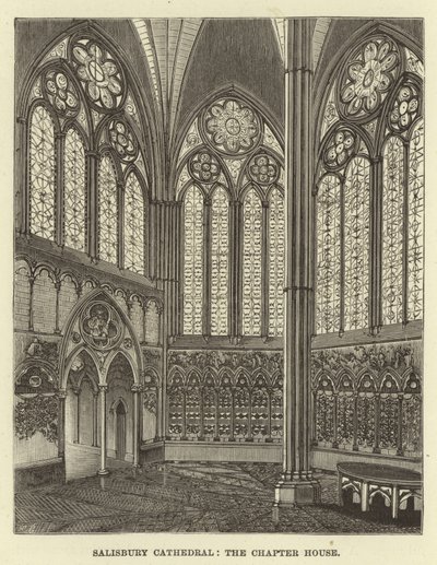Salisbury Cathedral, kapittelhuset av English School