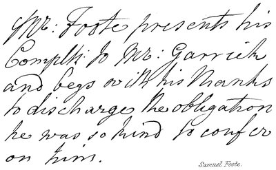 Samuel Foote von English School