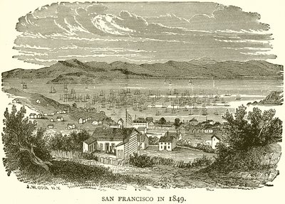 San Francisco i 1849 av English School