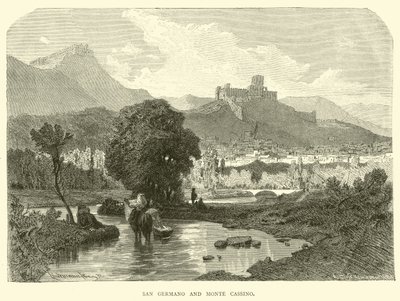 San Germano og Monte Cassino av English School