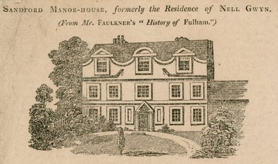 Sandford Manor House, Fulham, London, tidligere boligstedet til Nell Gwynne av English School