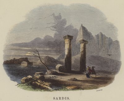 Sardis (farget gravering) av English School