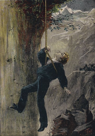 Lagret. Illustrasjon fra The Natural Bridge, eller One Niche the Highest, av Elihu Burritt (farge litho) av English School