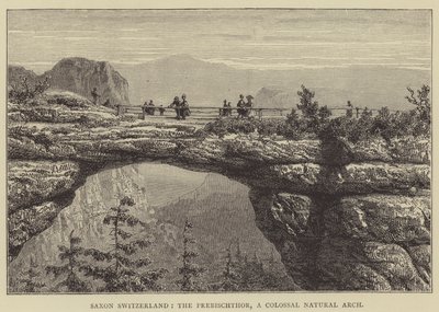 Saksisk Sveits, The Prebischthor, A Colossal Natural Arch (gravering) av English School