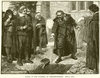 Szene bei der Beerdigung von Chillingworth von English School