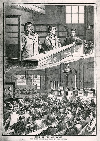 Scene at the Old Bailey: Århundrets mest oppsiktsvekkende rettssak - Oscar Wilde av English School