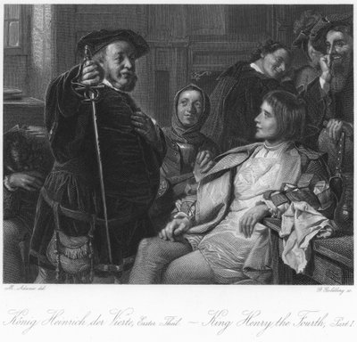 Scene fra kong Henry den fjerde del I av English School