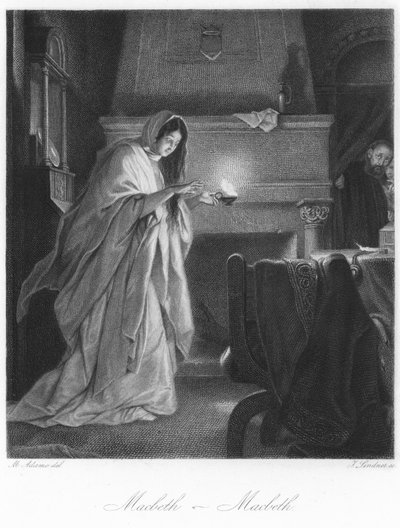 Scene fra Macbeth av English School