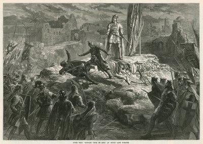 Scene fra Richard Coeur de Lion på Drury Lane Theatre av English School