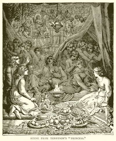 Scene fra Tennysons Princess av English School