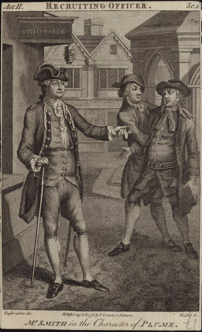 Scene fra The Recruiting Officer av English School