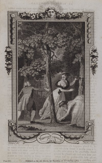 Scene fra The Virtuous Orphan, av Mary Collyer av English School