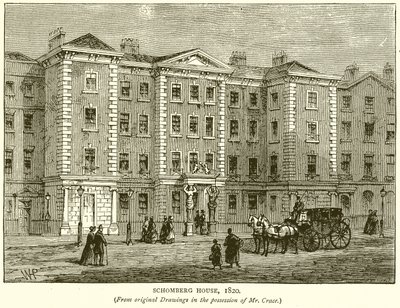 Schomberg House, 1820 av English School