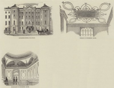 Schomberg House, Pall Mall (gravering) av English School