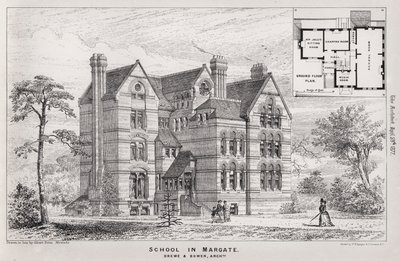 Skole i Margate (gravering) av English School