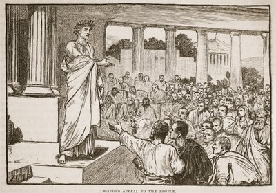 Scipios appellerer til folket av English School