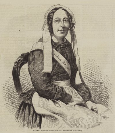 Scutari sykehussykepleier (gravering) av English School