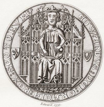 Segl av Edward Balliol, ca. 1283-1367. av English School