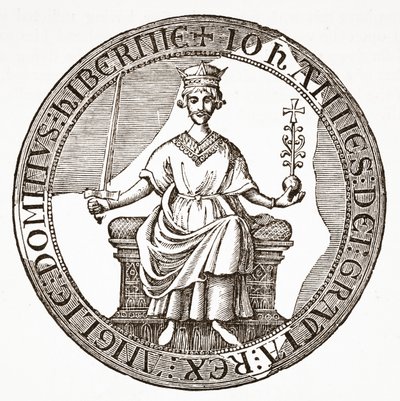Kong Johns segl til Magna Carta av English School