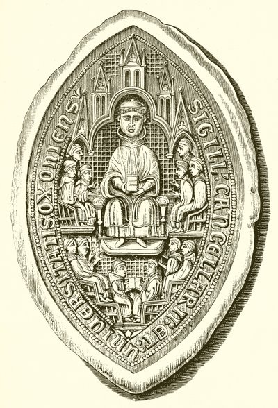 Segl fra Oxford University, ca. 1300 av English School