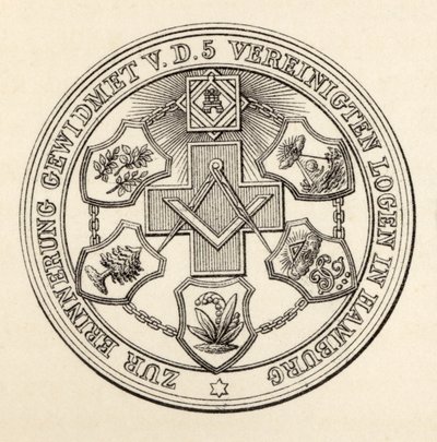 Seal of the Masons of Hamburg, fra 