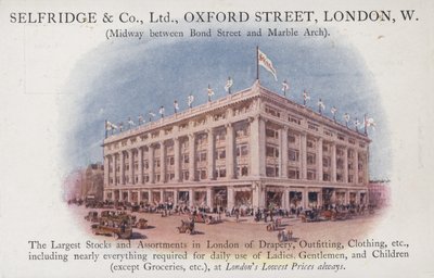 Selfridge and Company Limited, Oxford Street, London, West av English School