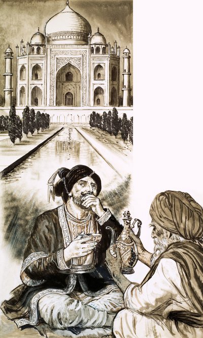 Shah Jehan og Taj Mahal av English School