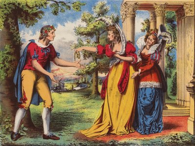 Shakespeare: Som du vil (kromolitho) av English School