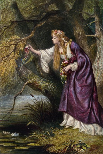 Shakespeare, Hamlet, akt IV, scene 7 av English School