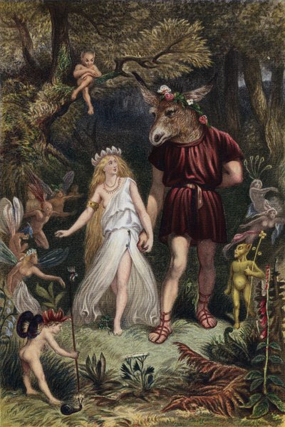 Shakespeare, Midtsommernattsdrøm, akt IV, scene 1 av English School