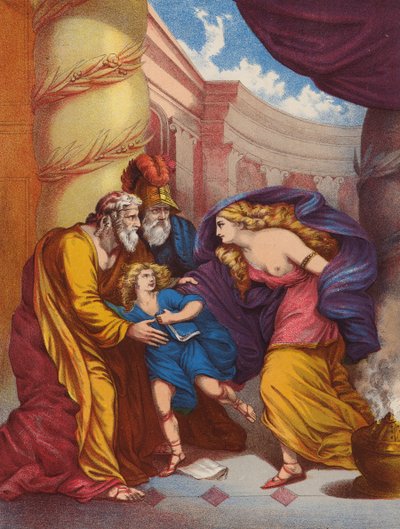 Shakespeare: Titus Andronicus (kromolitho) av English School