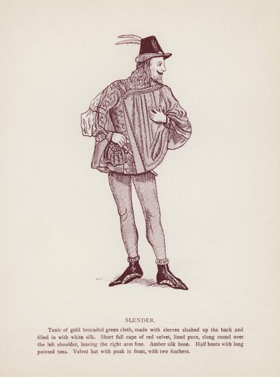 Shakespeares Die lustigen Weiber von Windsor: Slender von English School