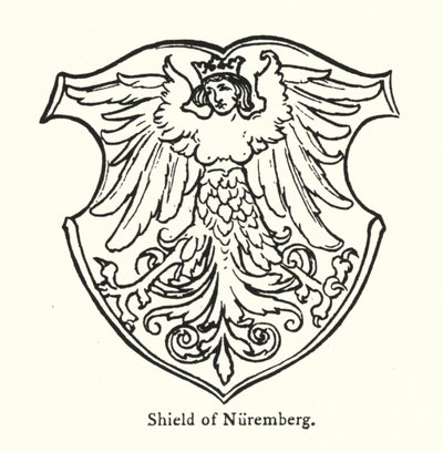 Skjold fra Nürnberg (gravering) av English School