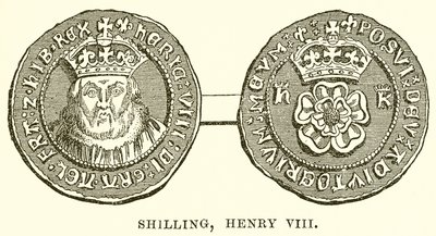 Shilling, Henry VIII av English School